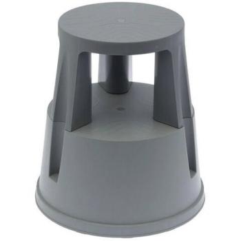 Лестница-тумба 43 см, 2 ступени, передвижная, пластиковая, нагрузка 150 кг, вес 1,5 кг, серая, Россия, 640104 - Премиум Сервис