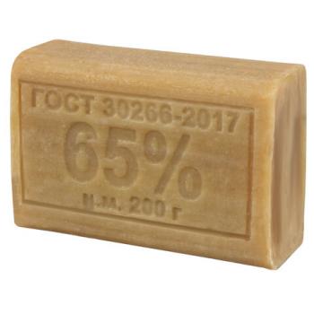 Мыло хозяйственное 65%, 200 г, МЕРИДИАН, без упаковки, МИНПРОМТОРГ - Премиум Сервис