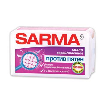 Мыло хозяйственное 140 г, SARMA "Против пятен", 11150 - Премиум Сервис