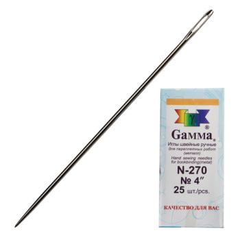 Иглы для прошивки документов (игла цыганская), комплект 25 шт., размер 10 см, бумажная упаковка, N-270 - Премиум Сервис
