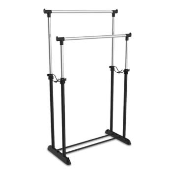 Вешалка для плечиков SHT-WR4150, 1615х860х440 мм, пластик/металл, черная/хром - Премиум Сервис