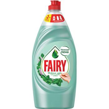 Средство для мытья посуды, 900 мл, FAIRY (Фейри) Нежные руки "Чайное дерево и мята" - Премиум Сервис