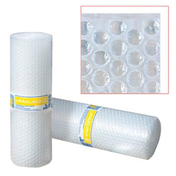 Пленка воздушно-пузырчатая UPAKUIKA, 2-х слойная, 0,4х5 м, плотность 75 г/м2 - Премиум Сервис