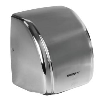 Сушилка для рук SONNEN HD-230S, 2100 Вт, нержавеющая сталь, антивандальная, хром, 604195 - Премиум Сервис