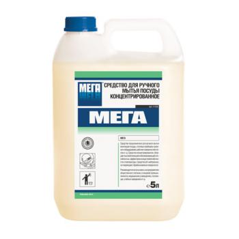 Средство для мытья посуды 5 л, МЕГА, концентрат - Премиум Сервис