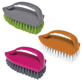 Щетка для одежды/обуви, большая, 9х14х6 см, пластик, цвет ассорти, "Утюжок", YORK, 40010 - Премиум Сервис