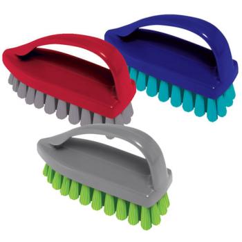 Щетка для одежды/обуви, средняя, 7,5х10,5х4,5 см, пластик, цвет ассорти, "Утюжок", YORK, 40020 - Премиум Сервис