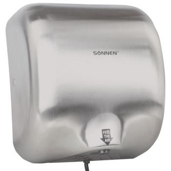 Сушилка для рук SONNEN HD-999, 1800 Вт, нержавеющая сталь, антивандальная, хром, 604746 - Премиум Сервис