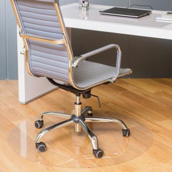 Коврик защитный напольный BRABIX, поликарбонат, КРУГ диаметр 100 см, глянец, толщина 1 мм, 604849 - Премиум Сервис