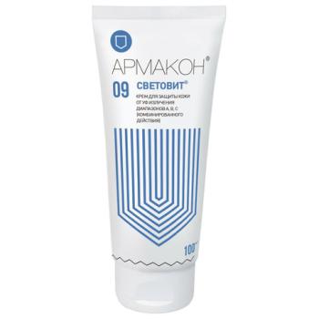 Крем защитный, 100 мл, АРМАКОН "СВЕТОВИТ", универсальный, от УФ излучения, креозота, 1204 - Премиум Сервис