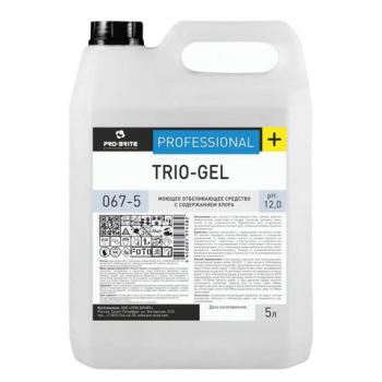 Средство моющее 5 л, PRO-BRITE TRIO-GEL, с отбеливающим эффектом, концентрат, 067-5 - Премиум Сервис