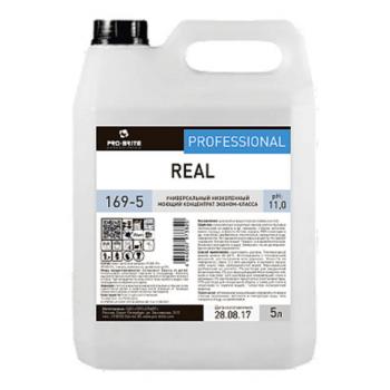 Средство моющее универсальное 5 л, PRO-BRITE REAL, щелочное, низкопенное, концентрат, 169-5 - Премиум Сервис