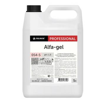 Средство для уборки санитарных помещений 5 л, PRO-BRITE ALFA-GEL, кислотное, концентрат, гель, 054-5 - Премиум Сервис