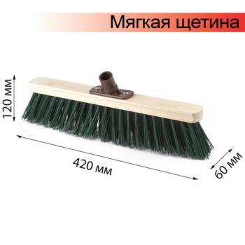 Щетка для уборки техническая, ширина 40см, мягк щетина 7 см, дерево, еврорезьба, LAIMA EXPERT, 605372 - Премиум Сервис