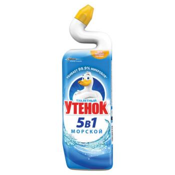 Средство для уборки туалета 900 мл, ТУАЛЕТНЫЙ УТЕНОК "Морской", 696893 - Премиум Сервис