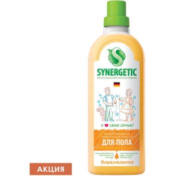 Средство для мытья пола и поверхностей 1 л SYNERGETIC, c дезинфицирующим эффектом, биоразлагаемое, 101100 - Премиум Сервис