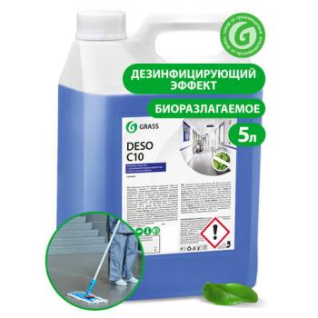Средство моющее c дезинфицирующим эффектом 5 кг, GRASS DESO C10, концентрат, 125191 - Премиум Сервис