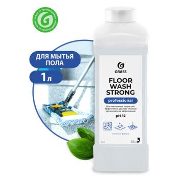 Средство для мытья пола 1 л GRASS FLOOR WASH STRONG, щелочное, низкопенное, концентрат, 250100 - Премиум Сервис