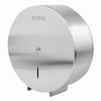 Диспенсер для туалетной бумаги LAIMA PROFESSIONAL INOX, (Система T1) БОЛЬШОЙ, нержавеющая сталь, матовый, 605700 - Премиум Сервис
