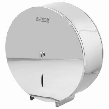Диспенсер для туалетной бумаги LAIMA PROFESSIONAL INOX, (Система T1) БОЛЬШОЙ, нержавеющая сталь, зеркальный, 605701 - Премиум Сервис