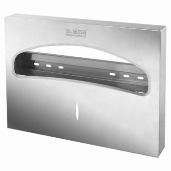Диспенсер для покрытий на унитаз LAIMA PROFESSIONAL INOX, (V1) 1/2, нержавеющая сталь, матовый, 605702 - Премиум Сервис