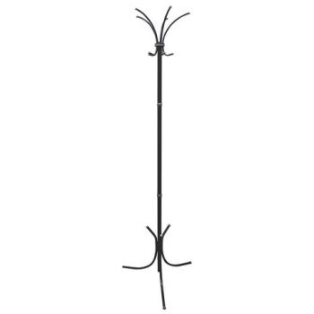 Вешалка-стойка "Нова-3", 1,84 м, основание 46х52 см, 5 крючков, металл, черная - Премиум Сервис