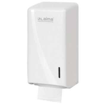 Диспенсер для туалетной бумаги листовой LAIMA PROFESSIONAL ORIGINAL (Система T3), белый, ABS-пластик, 605770 - Премиум Сервис