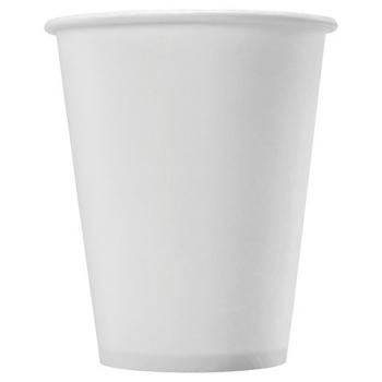 Одноразовые стаканы 180 мл, КОМПЛЕКТ 80 шт., бумажные однослойные, белые, холодное/горячее, ФОРМАЦИЯ, HB72-205-0000 - Премиум Сервис