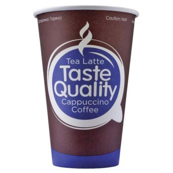 Одноразовые стаканы 300 мл, КОМПЛЕКТ 50 шт., бумажные однослойные, "Taste Quality", холодное/горячее, для вендинга, ФОРМАЦИЯ, HB80-340-0398 - Премиум Сервис