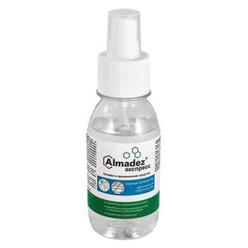 Антисептик для рук и поверхностей спиртосодержащий (63%) с распылителем 100мл АЛМАДЕЗ-ЭКСПРЕСС, дезинфицирующий, жидкость, АЭ-501 - Премиум Сервис