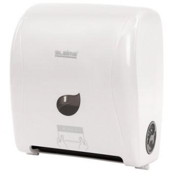 Диспенсер для полотенец в рулонах LAIMA PROFESSIONAL ECO (Система Н1), механический, белый, ABS-пластик, 606550 - Премиум Сервис