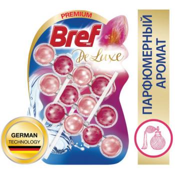 Блок туалетный подвесной твердый 3 шт. х 50 г BREF (Бреф) De Luxe, "Нежная магнолия", 17258 - Премиум Сервис
