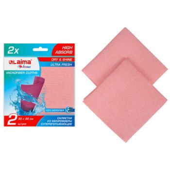 Салфетка губчатая из микрофибры PVA супервпитывающая "HIGH ABSORB", КОМПЛЕКТ 2 шт., 30х30 см, LAIMA, 607790 - Премиум Сервис