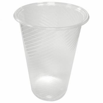 Стакан одноразовый ПЛОТНЫЙ 200 мл, КОМПЛЕКТ 4000 шт. (20 упаковок по 200 шт.), прозрачный, ПП, 607819 - Премиум Сервис