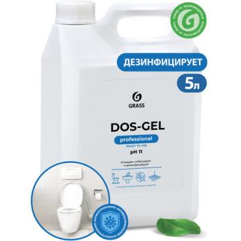 Средство для уборки санитарных помещений 5,3 кг GRASS DOS GEL, дезинфицирующее, концентрат, 125240 - Премиум Сервис