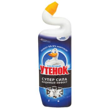 Средство для сантехники/уборки туалета 900 мл, ТУАЛЕТНЫЙ УТЕНОК Супер Сила "Видимый Эффект", 696894 - Премиум Сервис