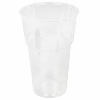 Стакан одноразовый 500 мл, КОМПЛЕКТ 50 шт., прозрачный, полипропилен (ПП), БЮДЖЕТ, LAIMA, 608022, ЮПОС2115 - Премиум Сервис