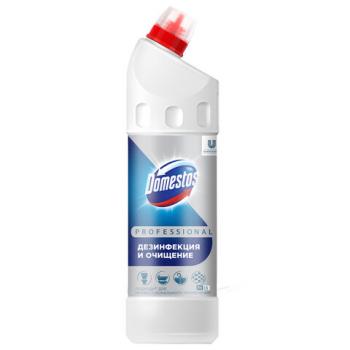 Чистящее средство 1 л DOMESTOS PROFESSIONAL универсальное дезинфицирующее, отбеливающий эффект - Премиум Сервис