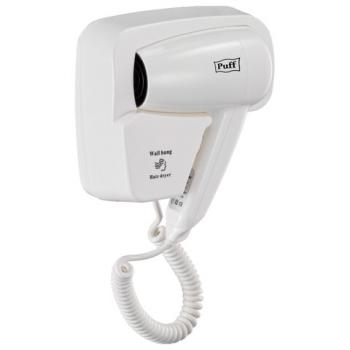 Фен для волос настенный PUFF-1200, 1200 Вт, пластик, 2 скорости, белый, 1405.001 - Премиум Сервис