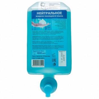 Картридж с жидким мылом-пеной (Kimberly-Clark Aquarius), Нейтральное, синее, 1 л, KEMAN, 100025-А1000 - Премиум Сервис