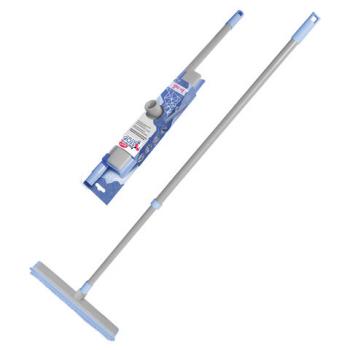 Швабра-сгон щётка с резиновой щетиной BACTERIA STOP 32 см, щетина 5,5 см, рукоятка 80-140 см, YORK, 2271, 51301 - Премиум Сервис