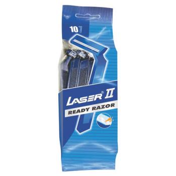 Бритвы одноразовые КОМПЛЕКТ 10 шт. LASER 2 (аналог Gillette 2), 5015911101147 - Премиум Сервис