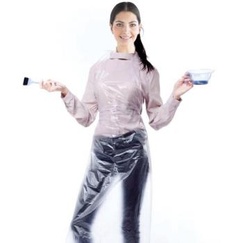 Фартуки полиэтиленовые, КОМПЛЕКТ 100 шт., одноразовые, СТАНДАРТ, размер 68 см х 110 см, плотность 12 мкм, LAIMA, 610850 - Премиум Сервис