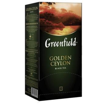 Чай GREENFIELD "Golden Ceylon" черный цейлонский, 25 пакетиков в конвертах по 2 г - Премиум Сервис