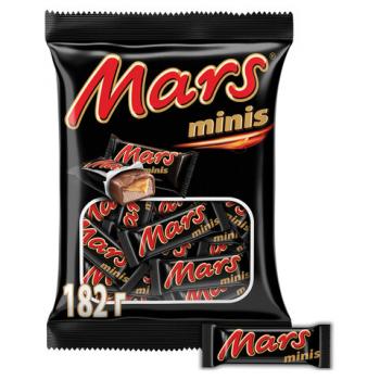 Шоколадные батончики MARS "Minis", 182 г, 2261 - Премиум Сервис