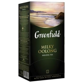 Чай GREENFIELD "Milky Oolong" улун с добавками, 25 пакетиков в конвертах по 2 г, 1067-15 - Премиум Сервис