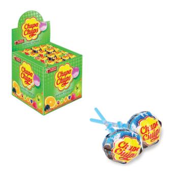 Карамель CHUPA CHUPS (Чупа-Чупс) фруктовая с соком + кола, 12 г, 61888 - Премиум Сервис