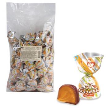 Конфеты шоколадные РОТ ФРОНТ "Коровка любимая", кремовая, 1000 г, пакет, РФ13338 - Премиум Сервис