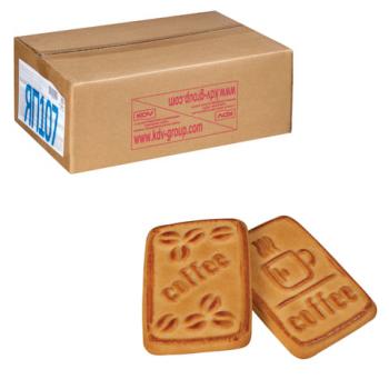 Печенье ЯШКИНО "К кофе", сахарное, со вкусом пломбира, весовое, гофрокороб, 4 кг, ЯП107 - Премиум Сервис