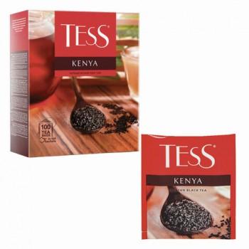 Чай TESS (Тесс) "Kenya", черный, 100 пакетиков в конвертах по 2 г, 1264-09 - Премиум Сервис